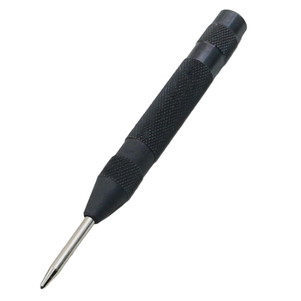 Automatic Center Punch Black Spring Loaded Heavy Duty Hole Marking Tool