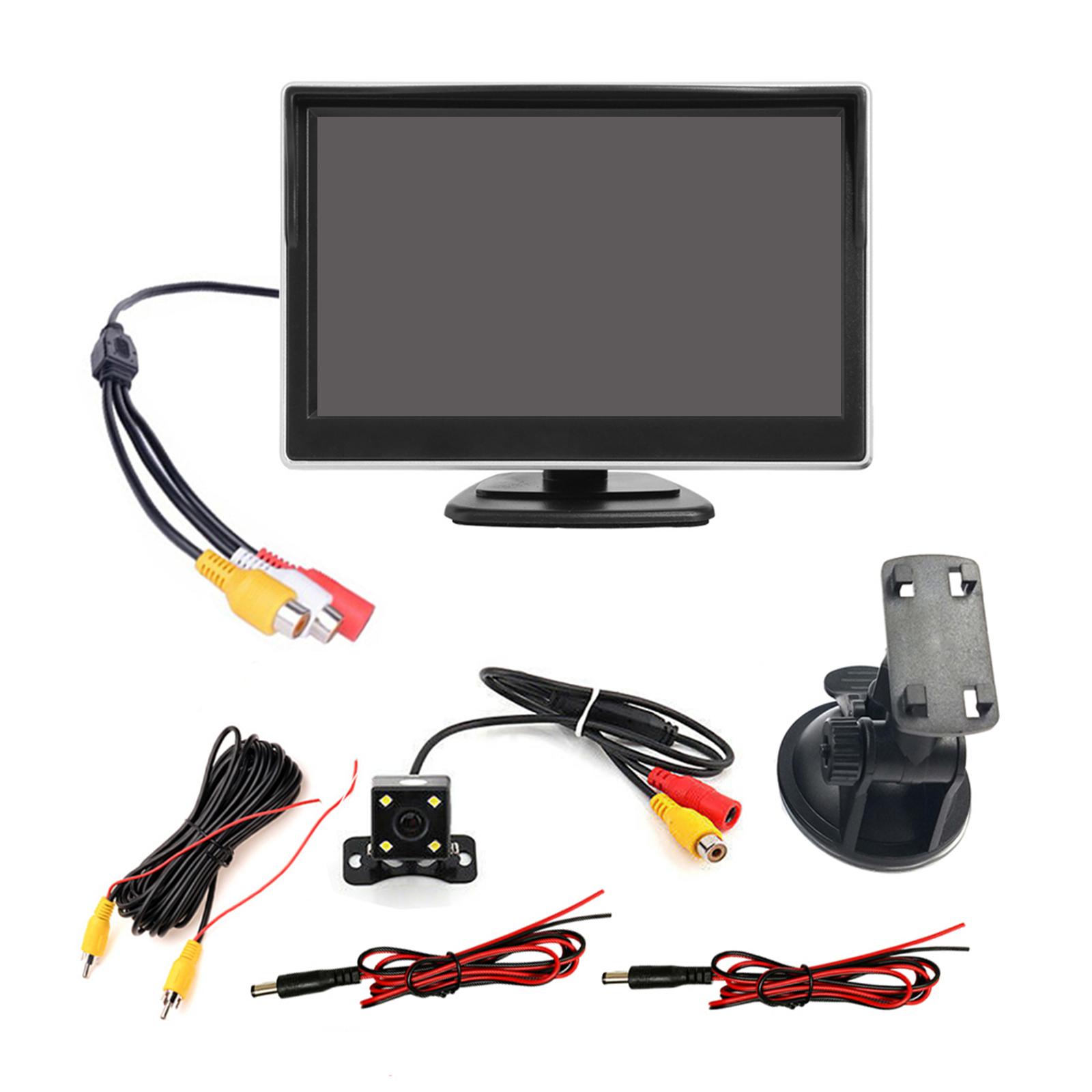 5in 4 LED Car Rear View Camera Monitor Rear View Camera System for Car