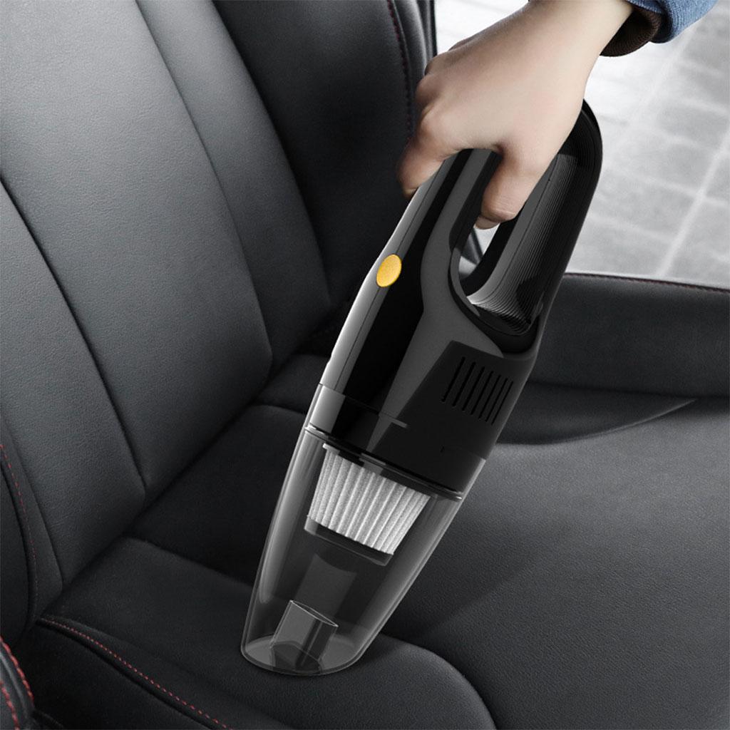 Handheld Car Vacuum Cleaner 5000PA Lightweight Strong Suction Black