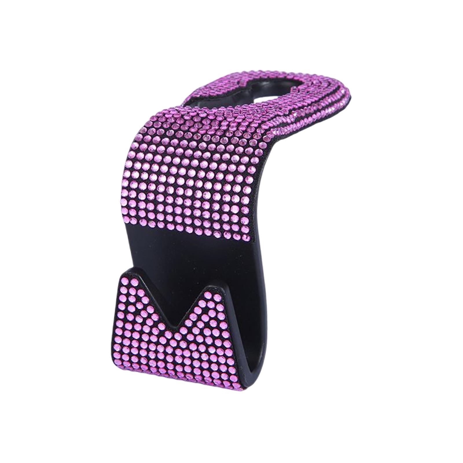Universal Car Headrest Hook Portable for Umbrellas Hanging Bag Handbag Pink