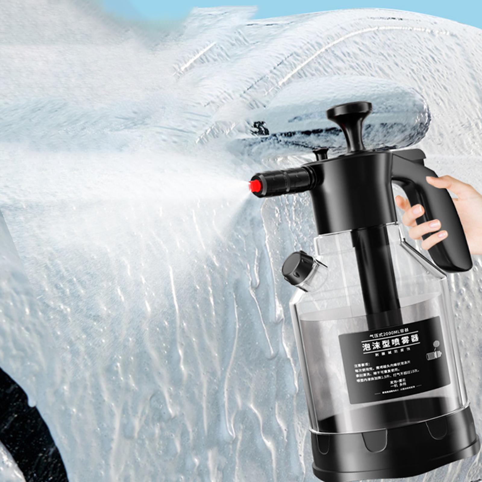Foam Spray Bottle Portable 2L Sprayer for Window Cleaning Home Watering