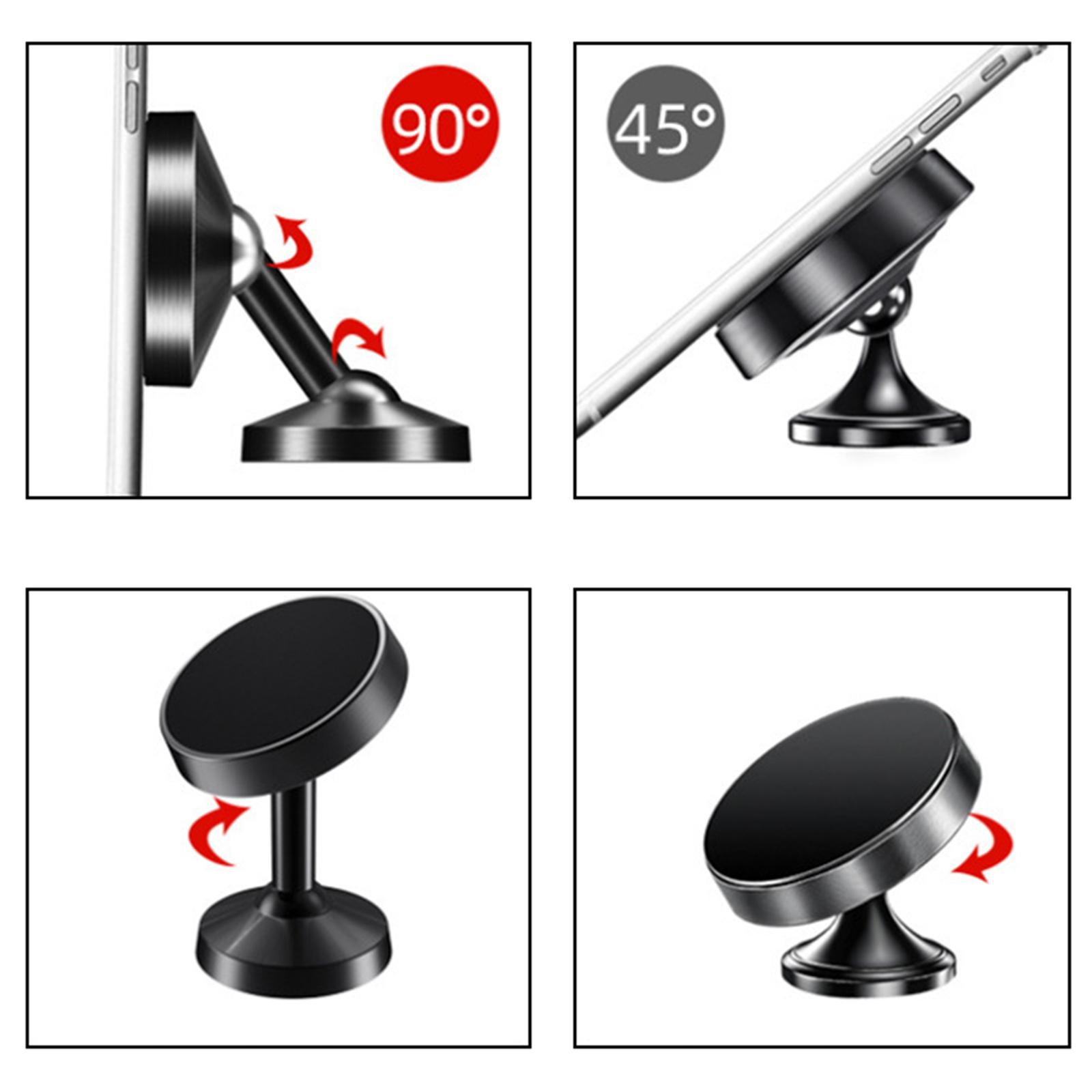 Phone Holder Stable Support 360° Rotation Multifunctional Phone Mount Stand Black