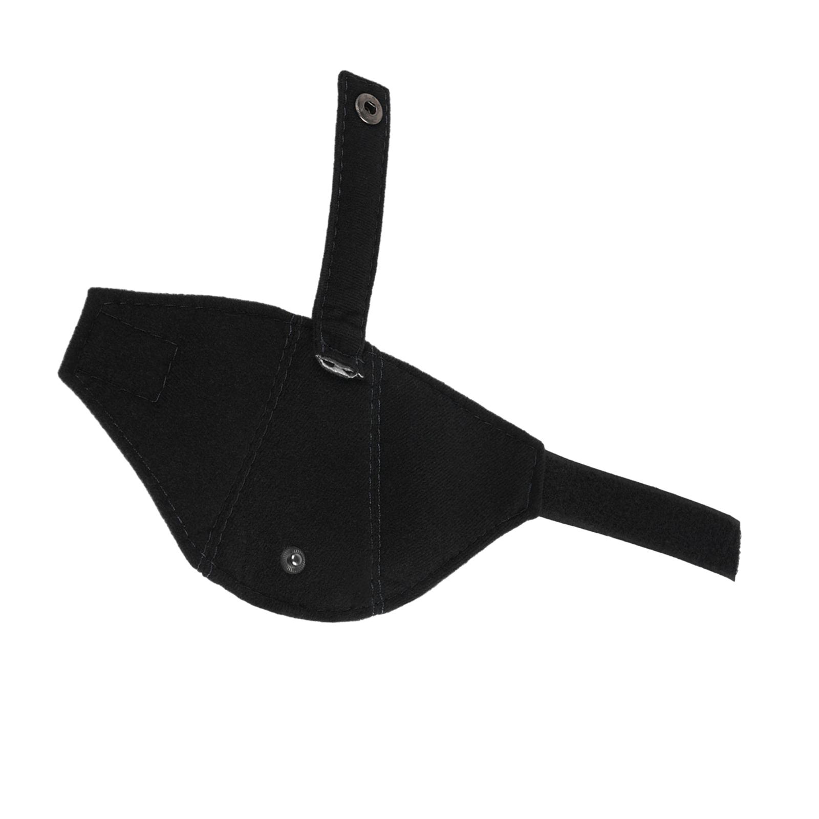 Car Seat Belt Adjuster Shoulder Neck Strap Adjuster Safety Cover Black flannel