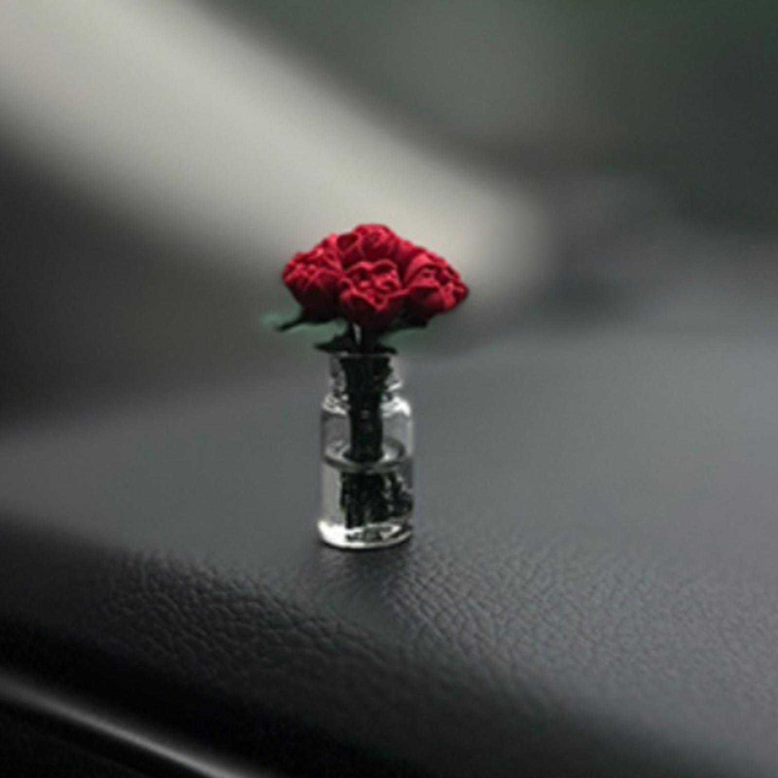 Car Dashboard Ornament Housewarming Gift for Table Bathroom Living Room Red