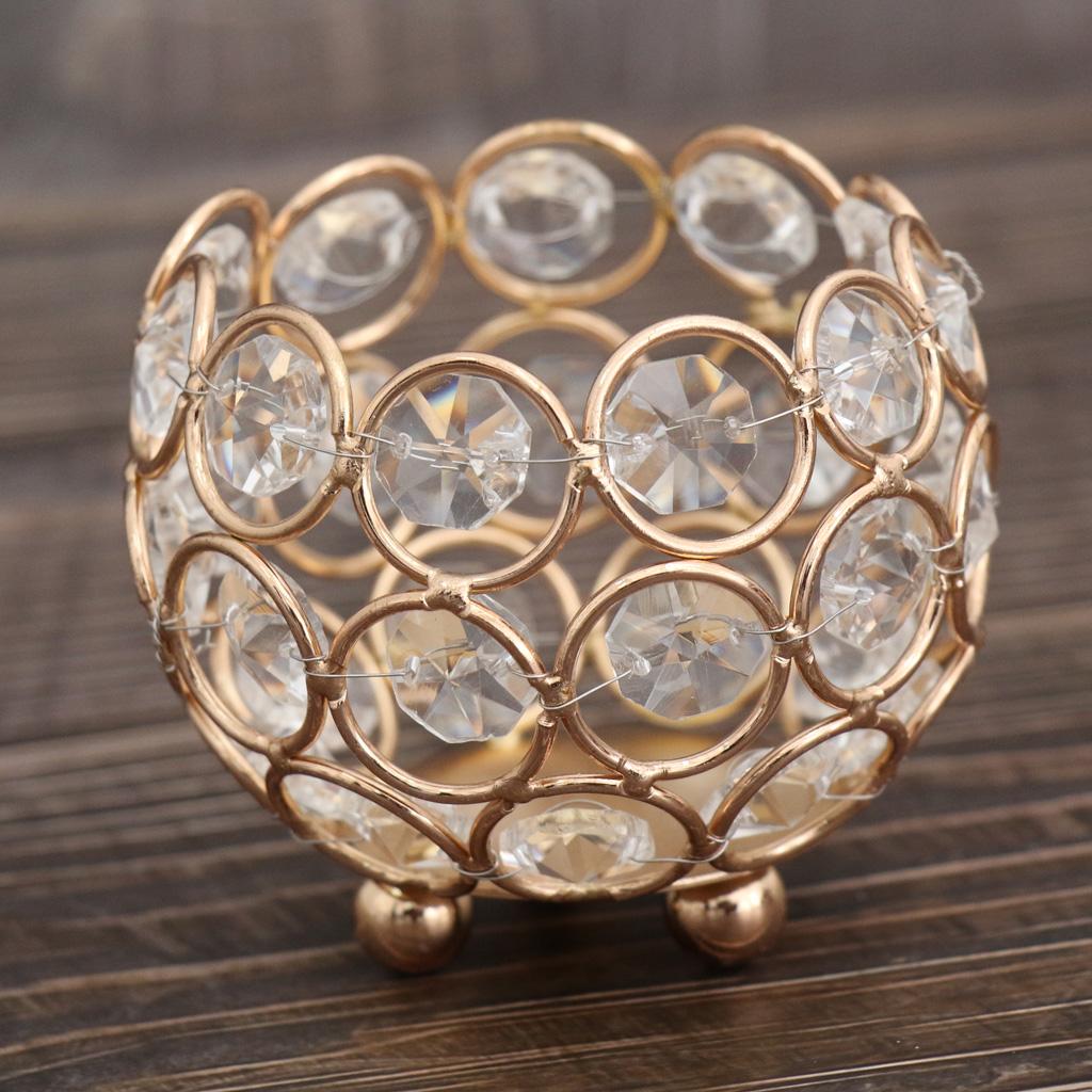 5x Crystal Votive Candlesticks Candle Holder Wedding Event 