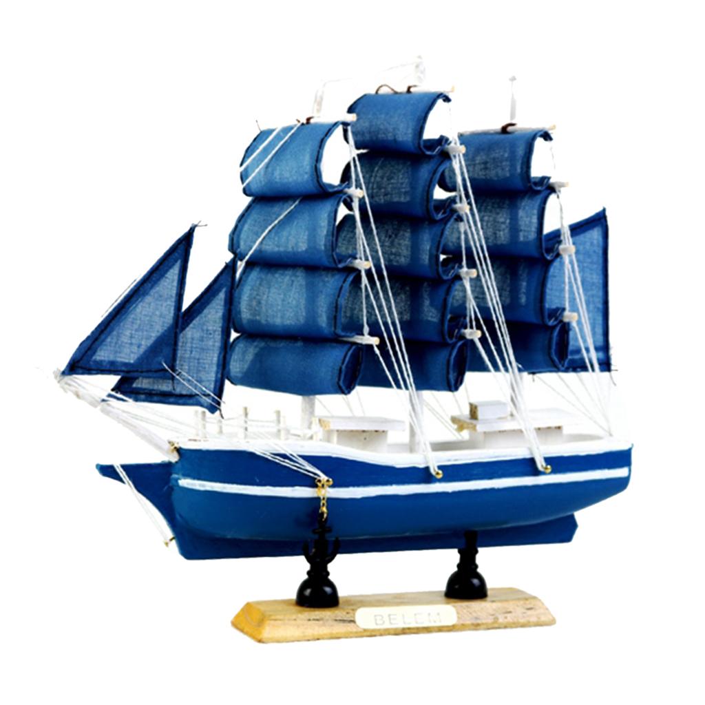 1Pc Creative Ocean Series Wood Ship Model Handcrafted Boat Model Home