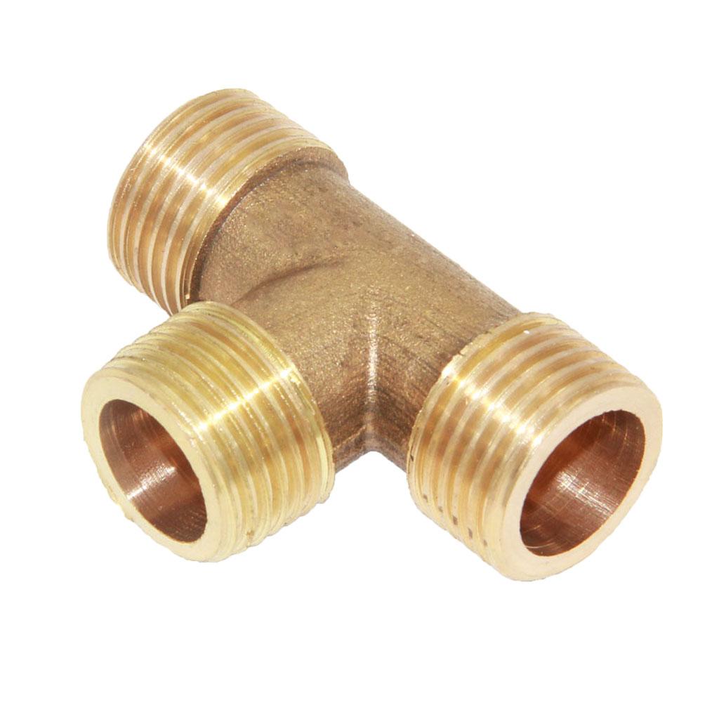 1/2'' Brass Pipe T Type Thread Joint Fitting Coupler Connector DN15 eBay