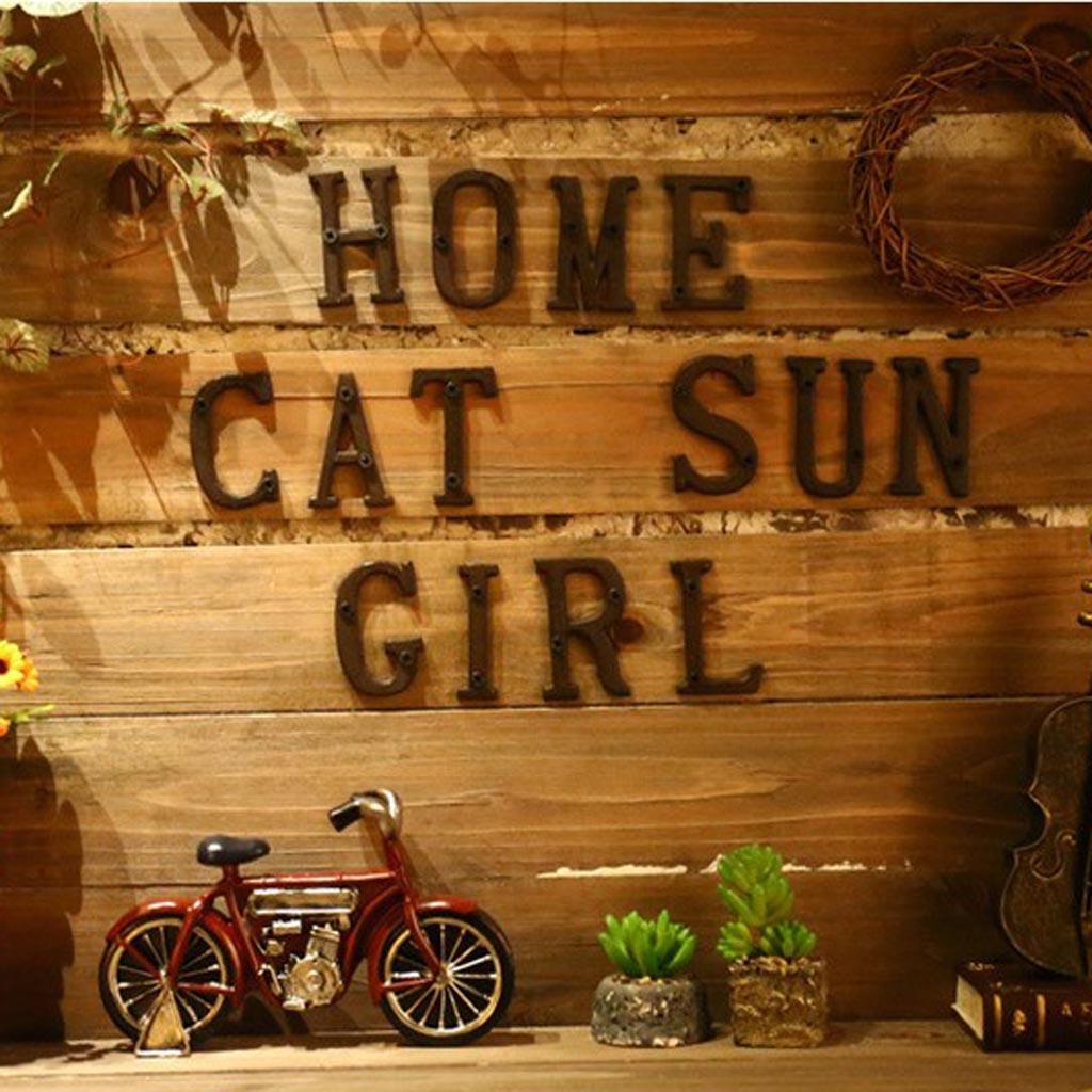 3 Pieces Creative DIY Door Plate Letter Label Sign Wall 