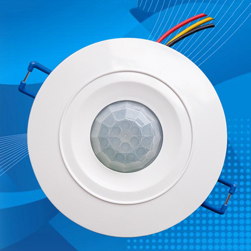 Ceiling Recessed Mounted Occupancy Motion Sensor Light Switch for Corridor Staircase Hallway Bathroom