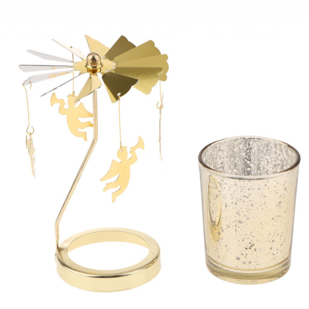 Rotating Tea Light Candle Holder Candlestick Party Decoration eBay