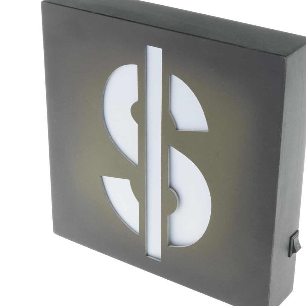 Wall Decoration Lightbox No Smoking LED Illuminated Signs Money