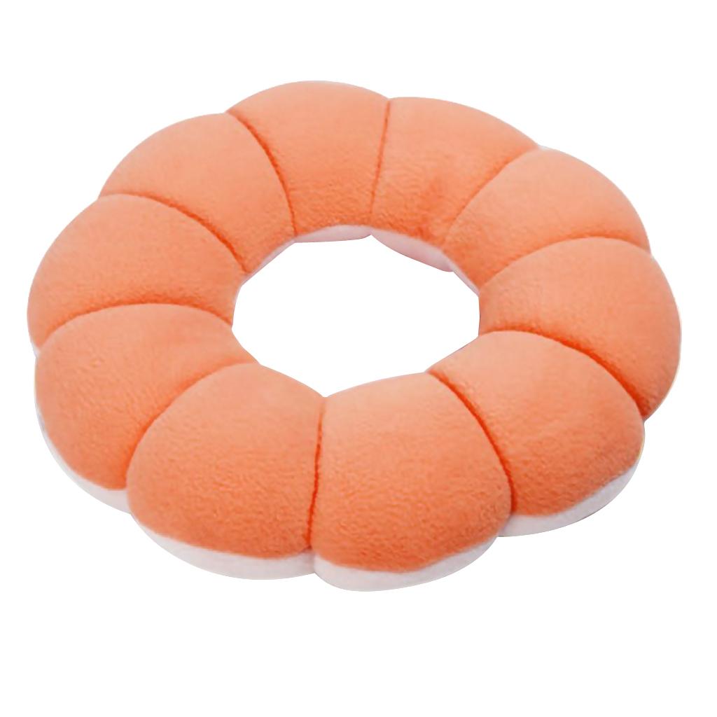 Creative Donuts Lovely Sun Flower Shaped Donut Ring Seat Cushion Orange