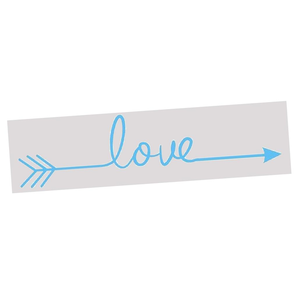 LOVE Wall Sticker Wallpaper Wedding Backdrop Sticker Mural Wall Poster Light Blue