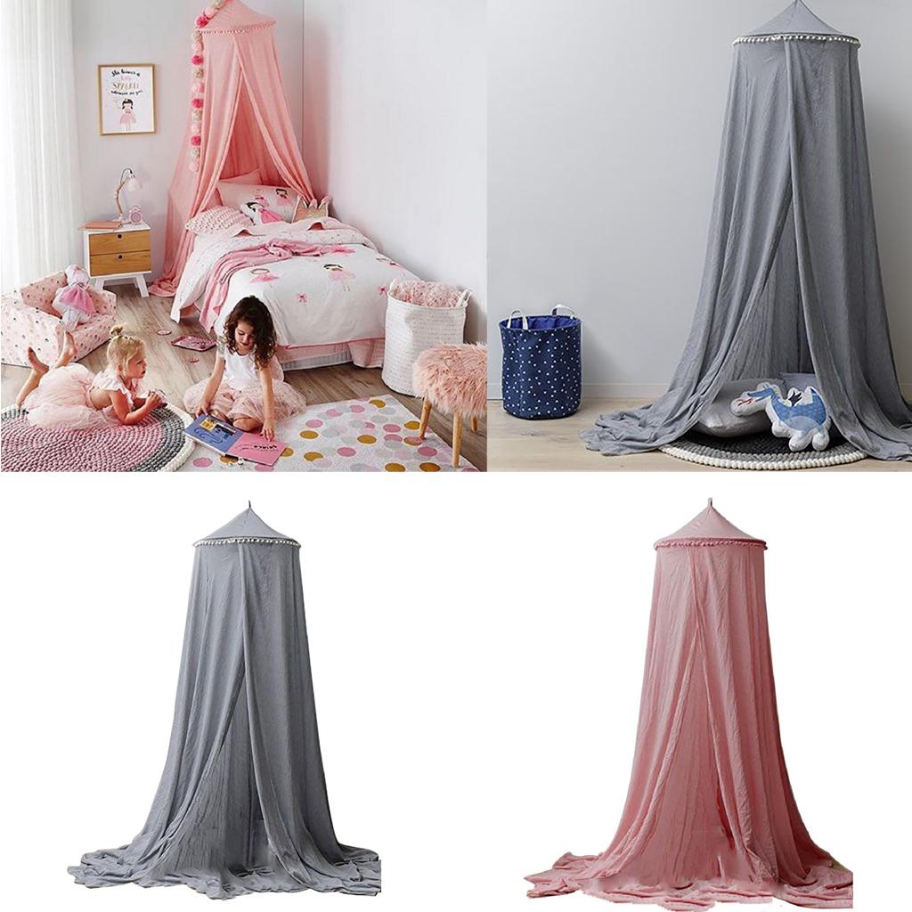 Round Kids Childrens Girls Boys Princess Bed Canopy Insect