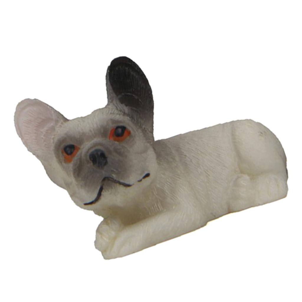 Small French Bulldog Model Animal Figure Toy for Home Decoration 08