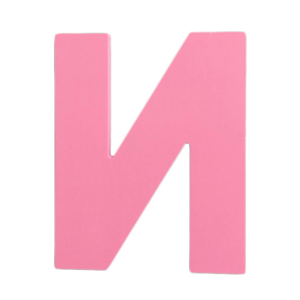 DIY 3D Pink Capital English Letters Wall Stickers N