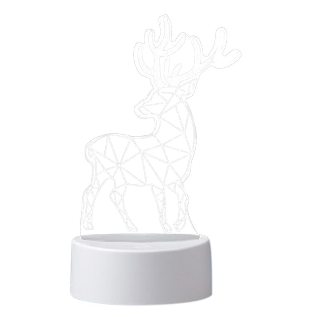  LED 3D Nightlight Beside Acrylic Laser engraving USB Night Lamp Deer