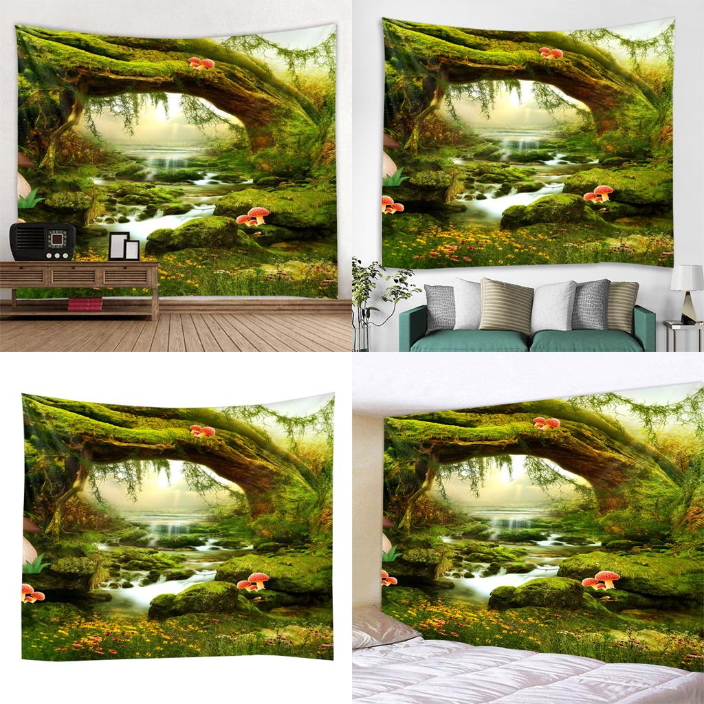 Printed Wall Hanging Tapestry Window Curtains Picnic Mat 200x 150cm