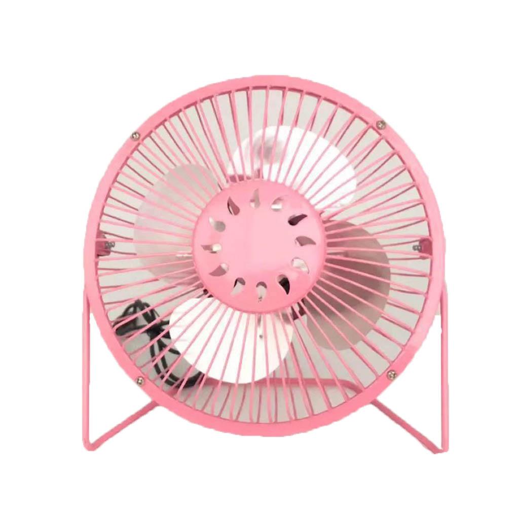 Portable USB Personal Fan Quiet Desk Fan Mini Handheld Fan Pink