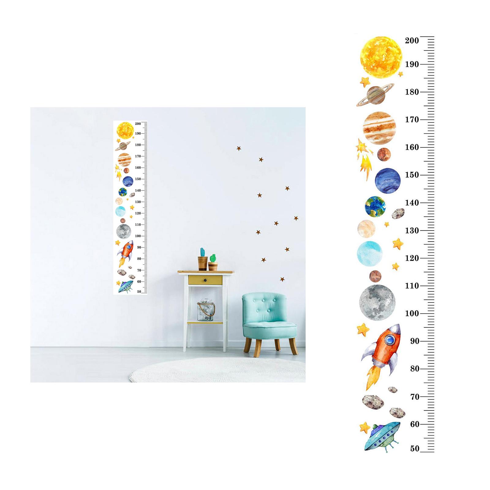 Kids Height Chart Wall Sticker Measuring Cartoon Ruler Nursery Decoration B