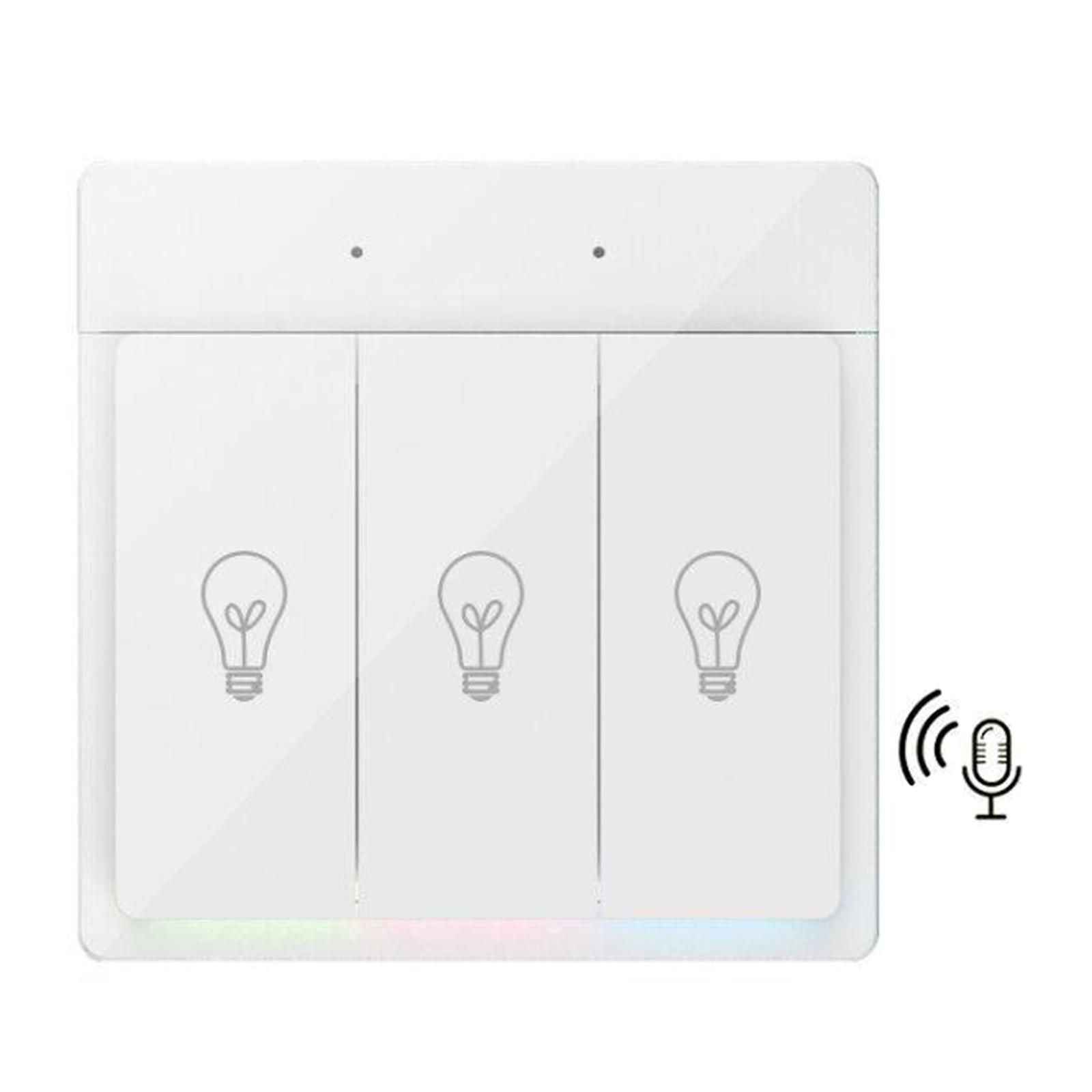 Smart Wall Light Switch Intelligent Voice Control Wireless Home Bathroom C