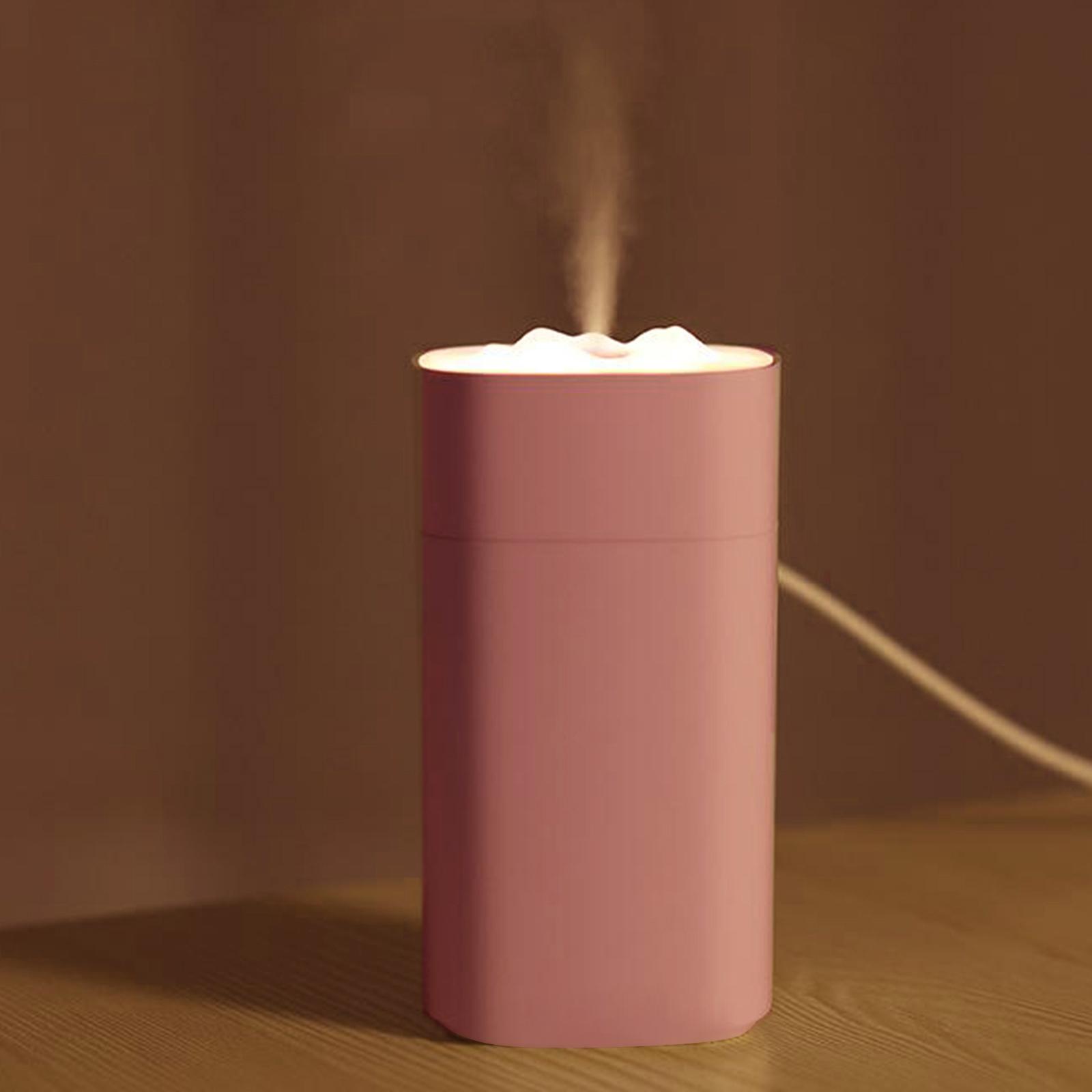 Cool Mist Air Humidifier Aroma Diffuser Home Spa Baby Rooms Tabletop Pink