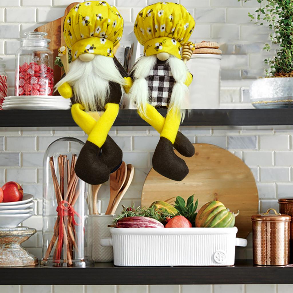 2x Traditional Gnome Plush Doll Swedish Elf Home Kitchen Toys Decorations