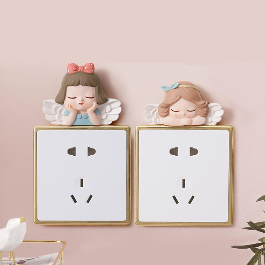 Wall switch cover Sticker 3D Lighting Socket Decal Wall Decoration Bowknot