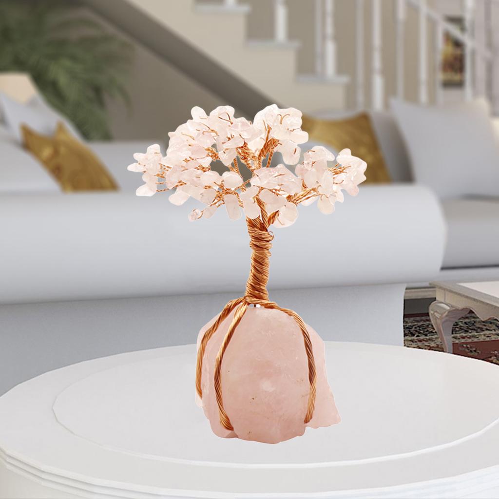 Money Tree Bonsai Holiday Festival Wealth Decoration Housewarming Gift pink