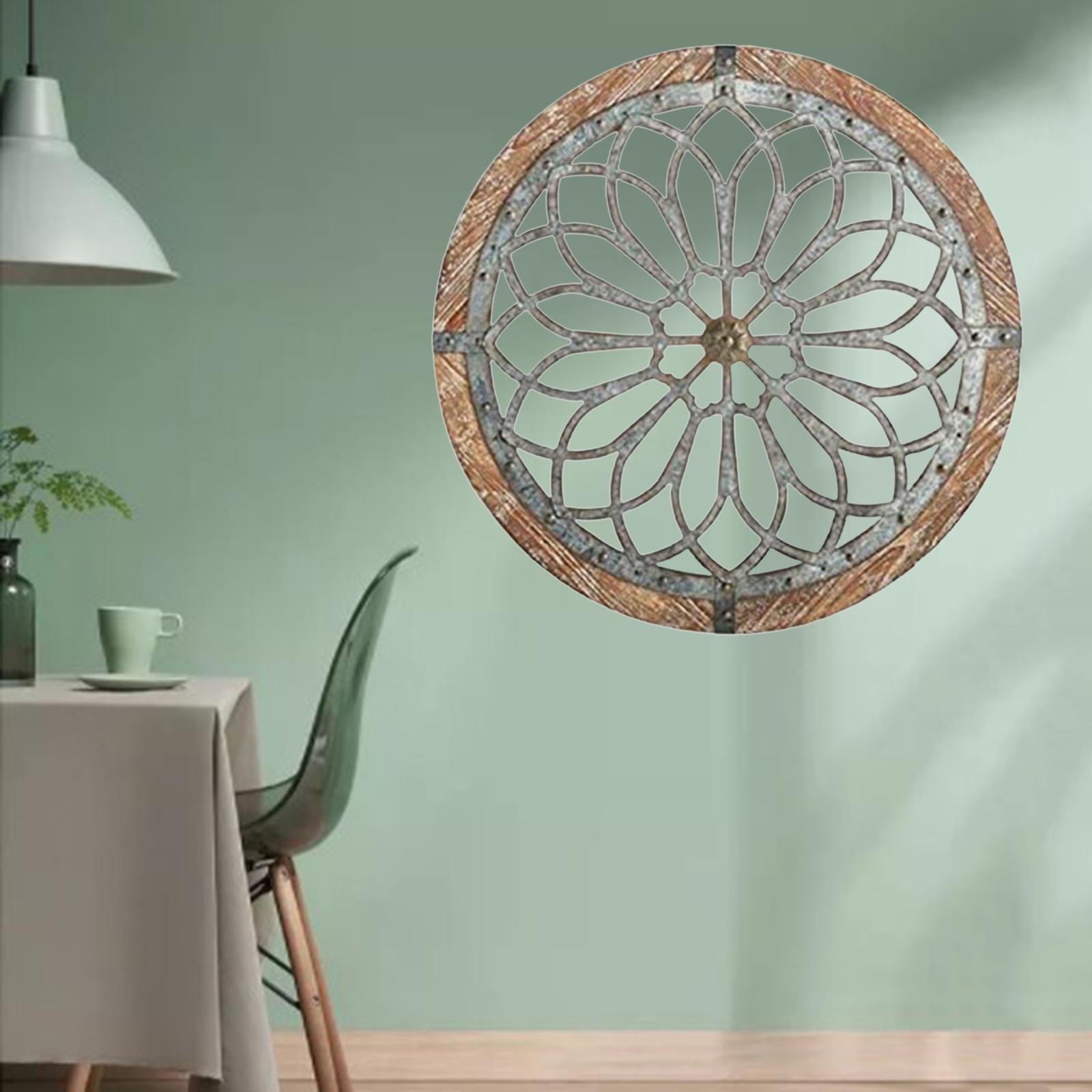 Medallions Metal Round Wall Decor. Home Living Room Wall Sculptures Coffee