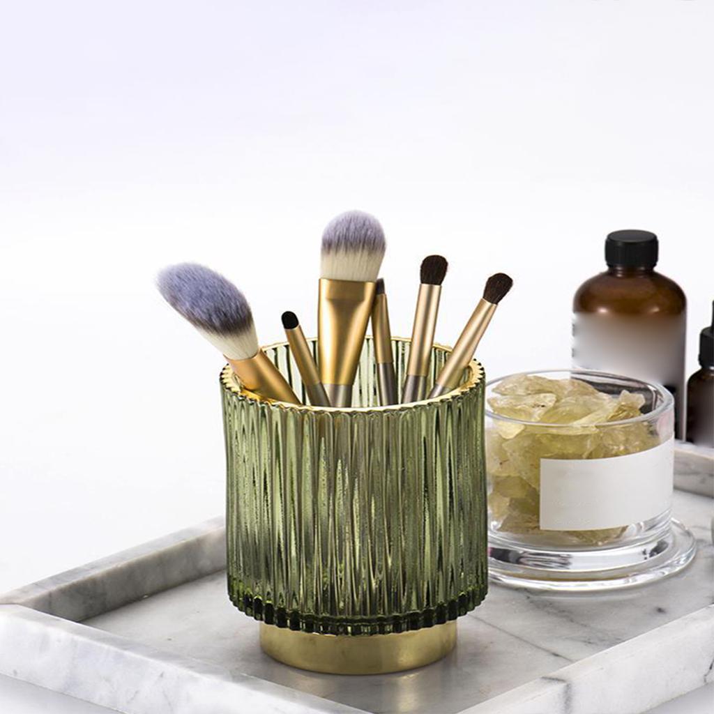 Makeup Cosmetic Brush Organizer Nail Varnish Birthday Gifts Home Decor Green