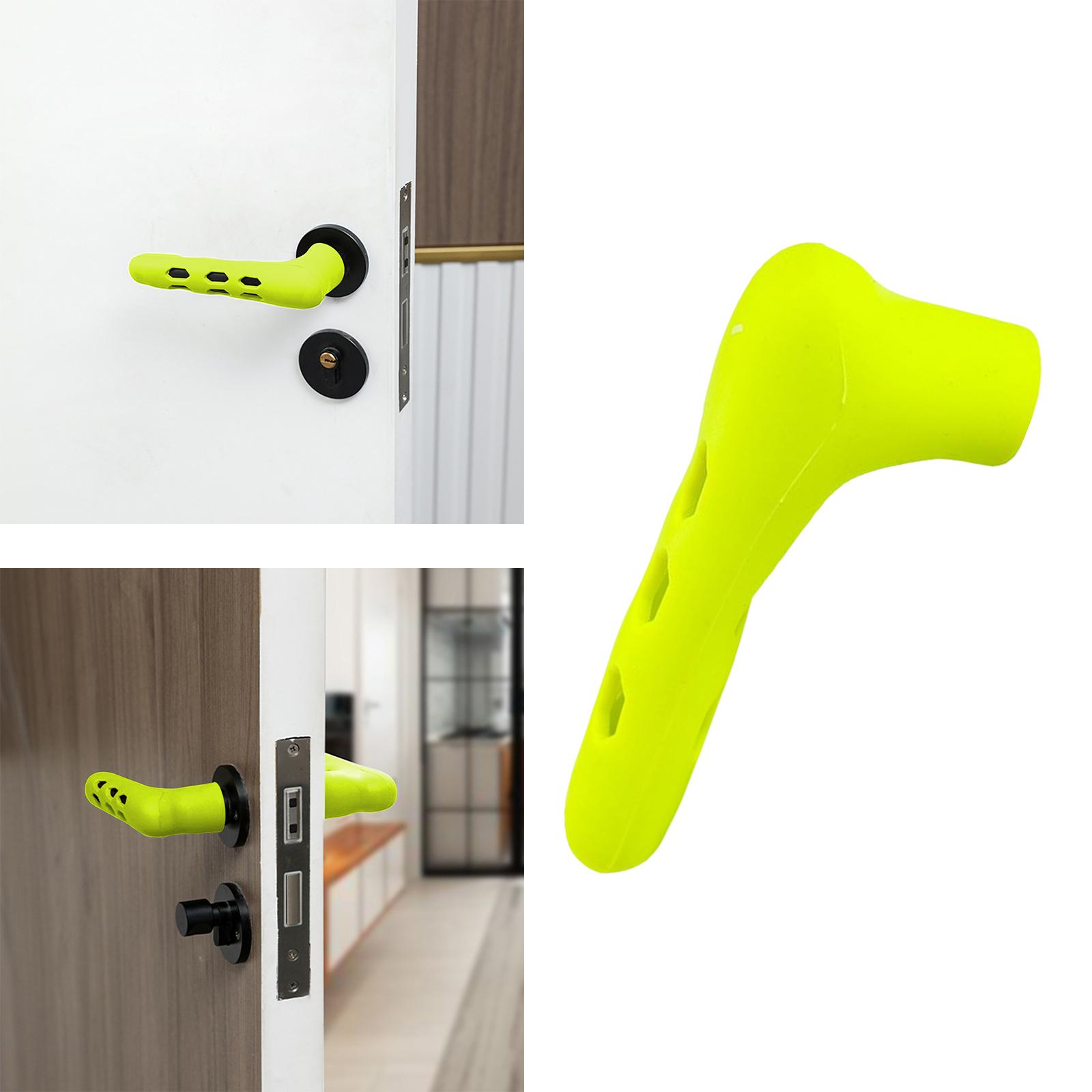 Door Handle Protective Baby Child Safety Doorknob Silicone Sleeve Cover Safe Green