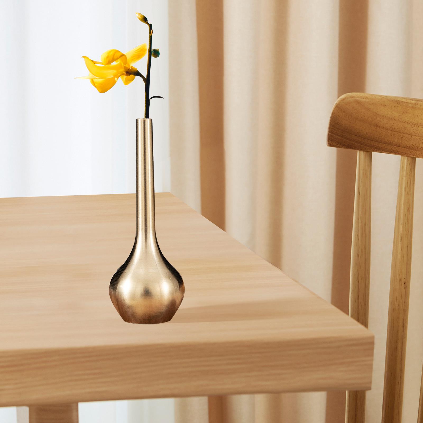Creative Copper Vase Dry Flower Vase Art Crafts for Tabletop Garden Home B