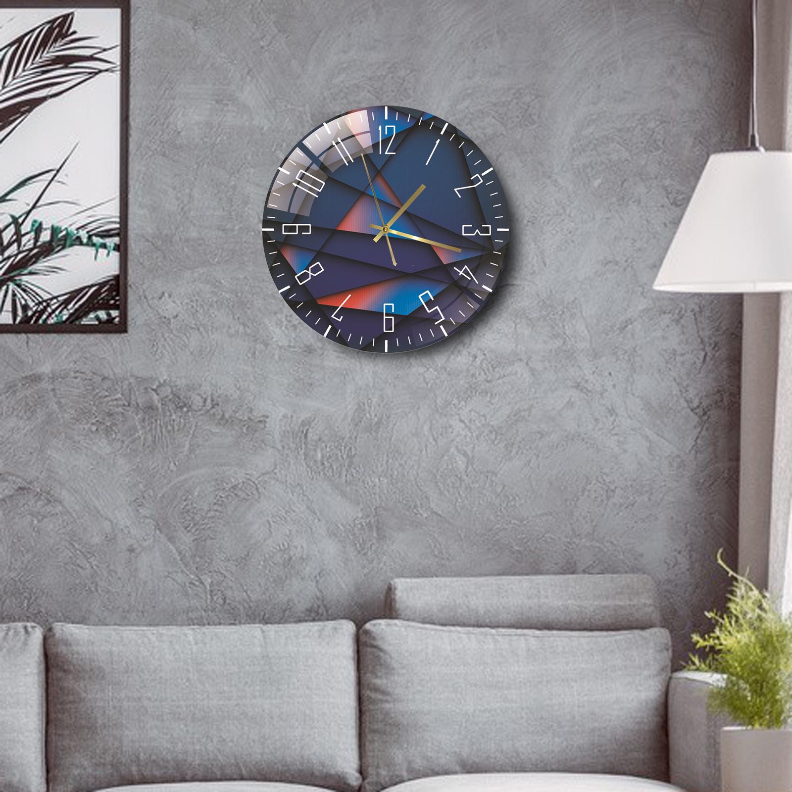 30cm Quartz Clocks Non Ticking Party Modern Acrylic Wall Clock Decor Style B