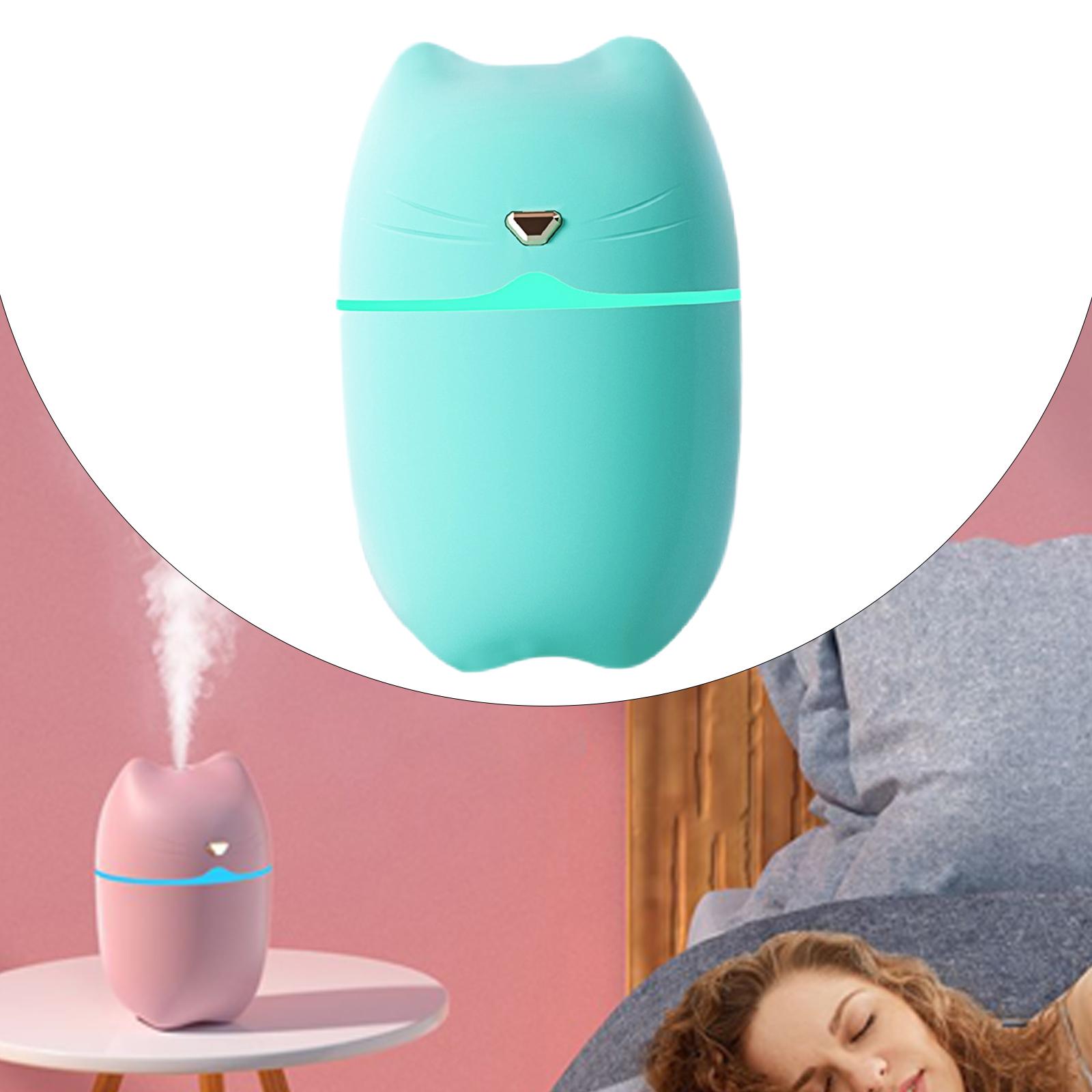 260ml Cat Ear Design Mini Humidifier Essential Oil Diffuser Green