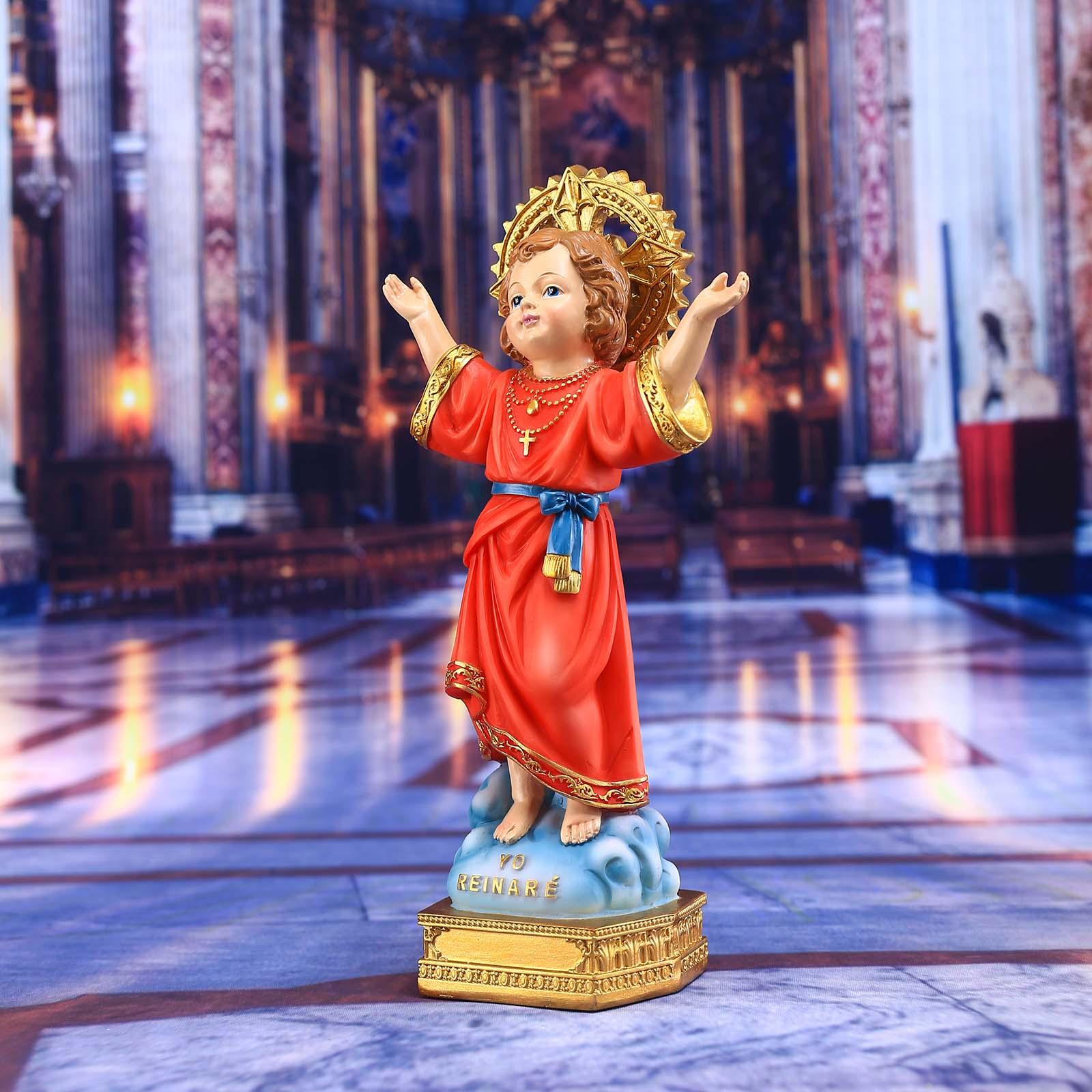 Resin Holy Child Religious Figurine Church Ornament for Living Room Gifts