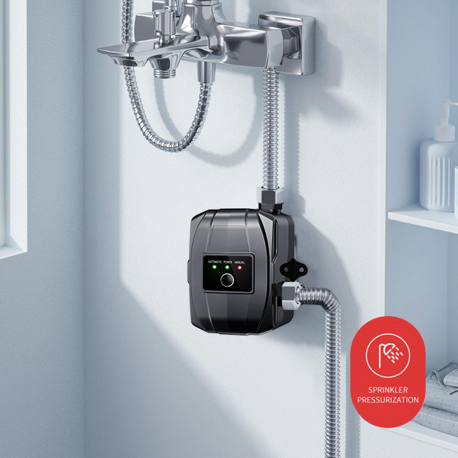 Water Pressure Booster Pump Pressurizing for Shower Water Heater Boost Black