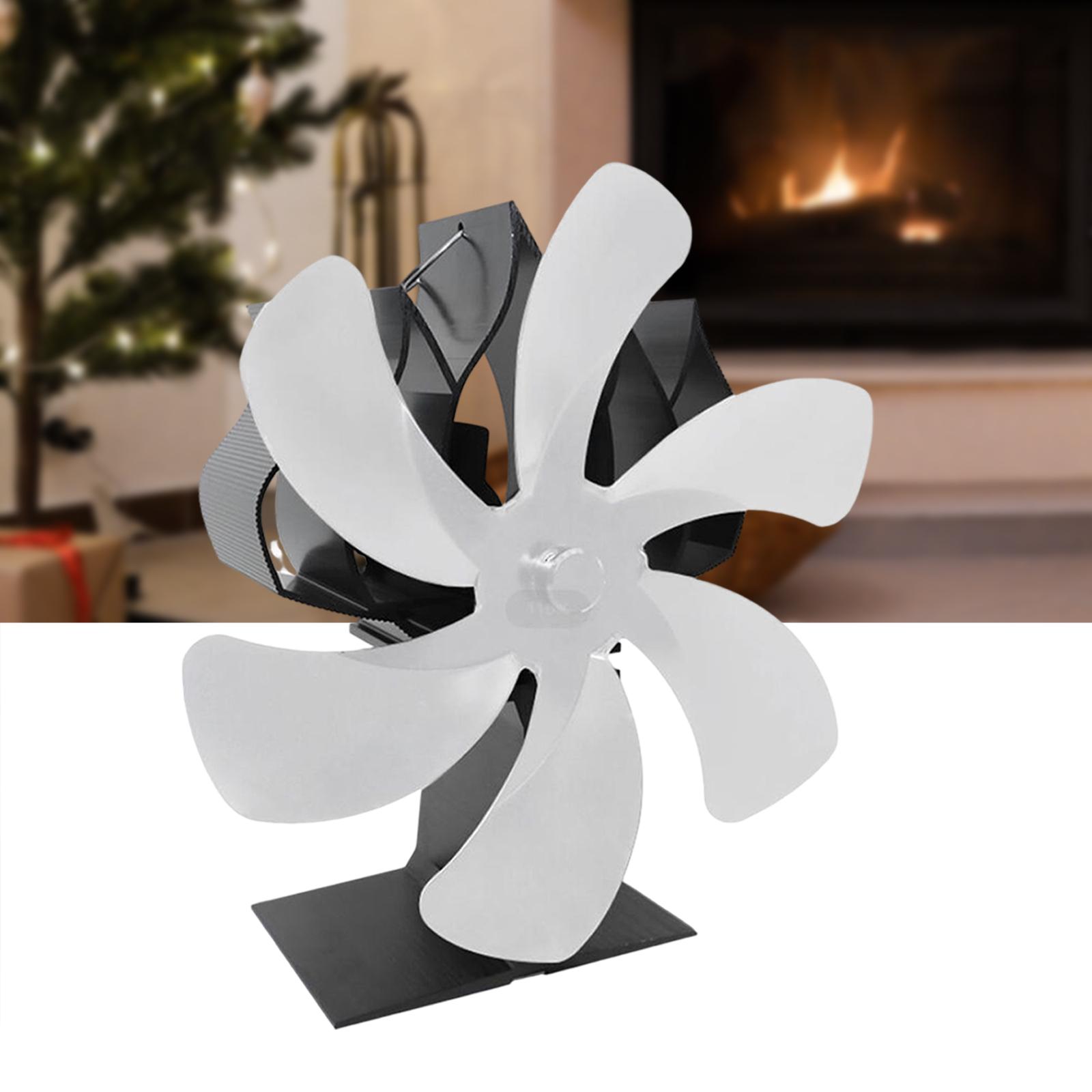 Hot Powered Fan Circulating Warm Fan for Bedroom Argent
