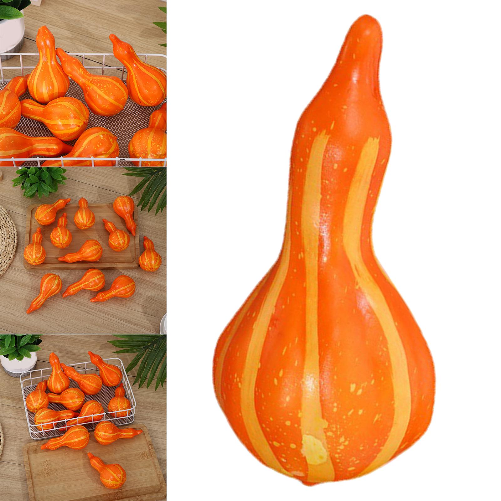 Fake Pumpkins Model DIY Rustic Foam for Christmas Fireplace Displaying