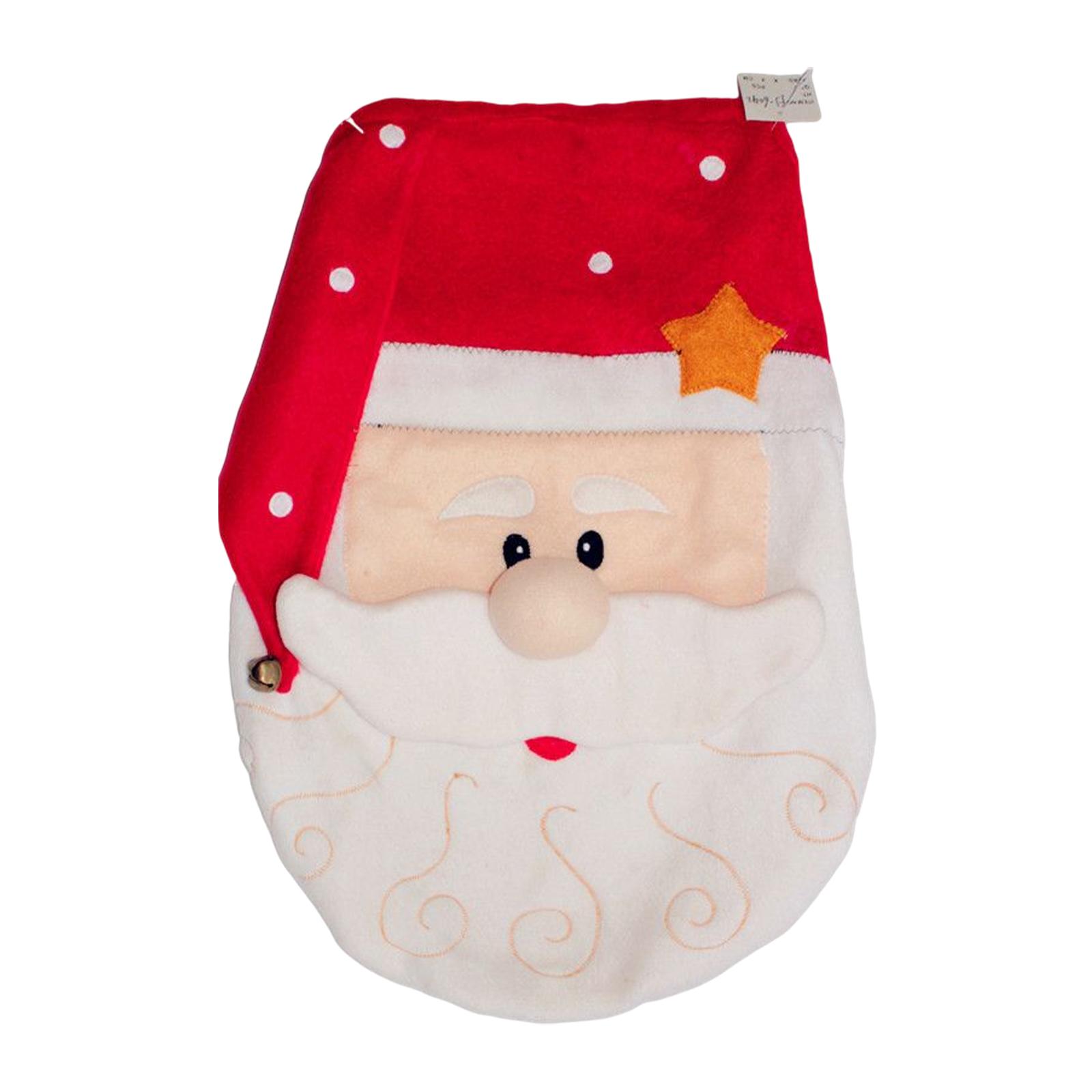 Toilet Seat Cover Christmas Supplies Party Bathroom Ornament Decoration