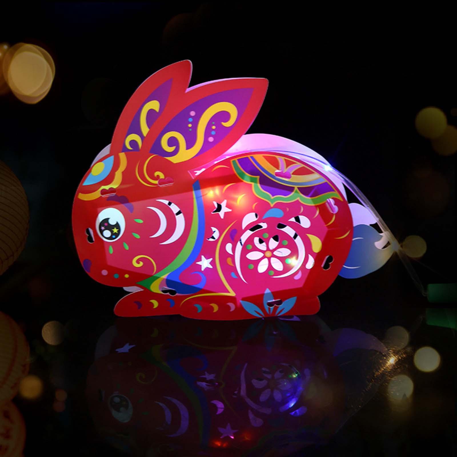 Mid Autumn Festival Lantern DIY Battery Powered Handheld Lantern DIY