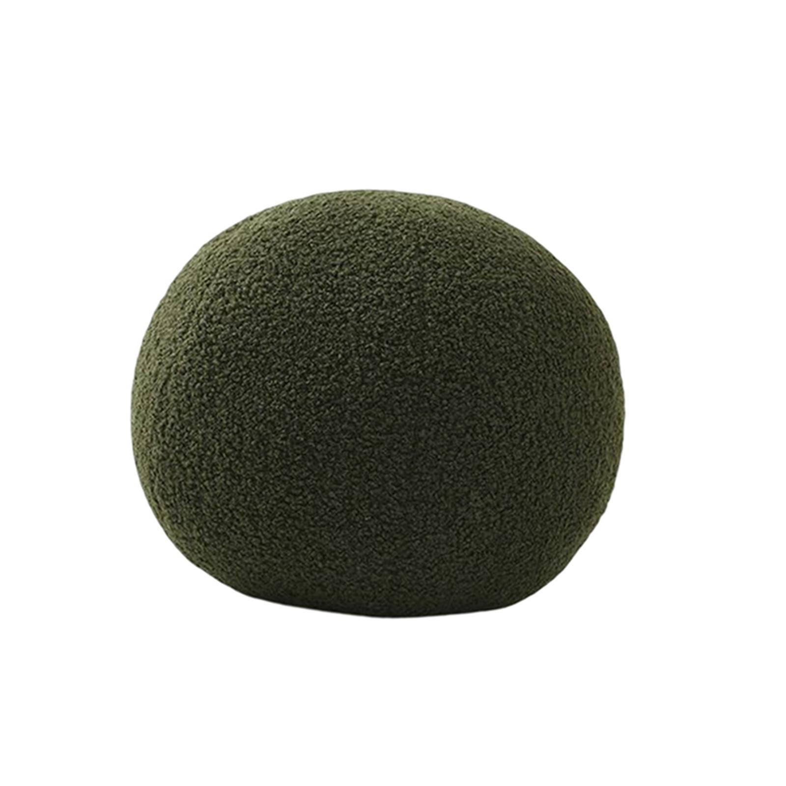 Round Pillow Cushion Seating Cushion Plush Toy for Valentines Decoration Green 