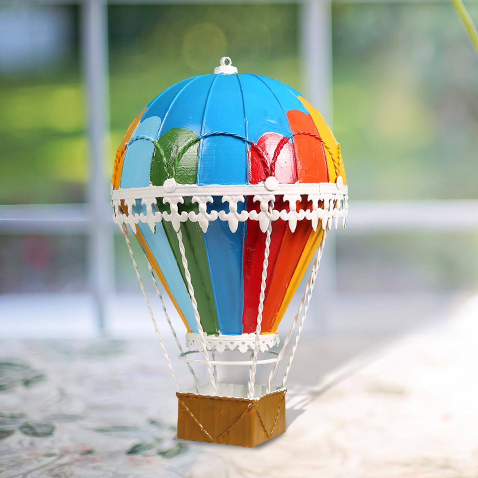 Hot Air Balloon Ornament Pendant Decorative Home Desktop Scene Layout Seven Colors