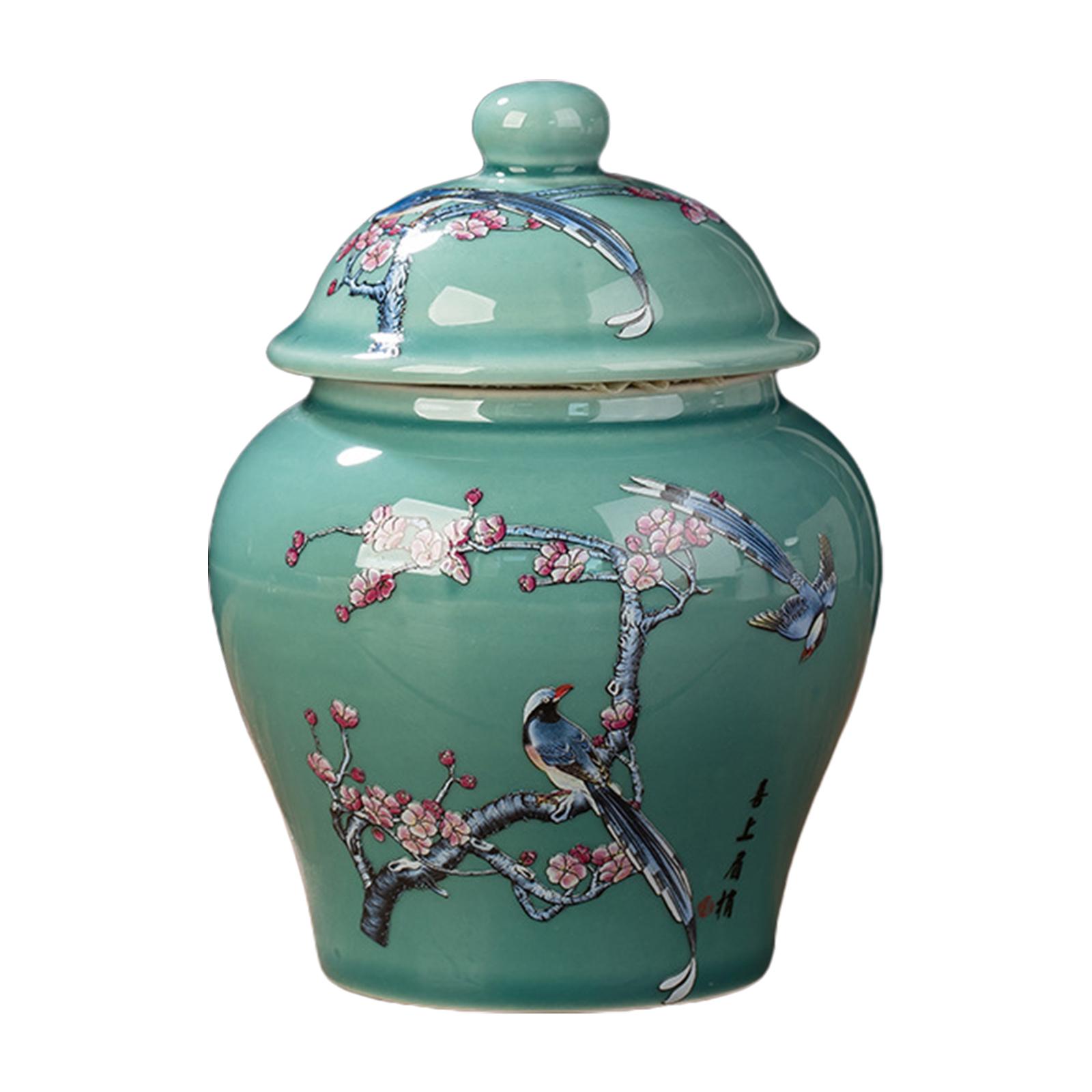 Ceramic Ginger Jar Plum Blossom