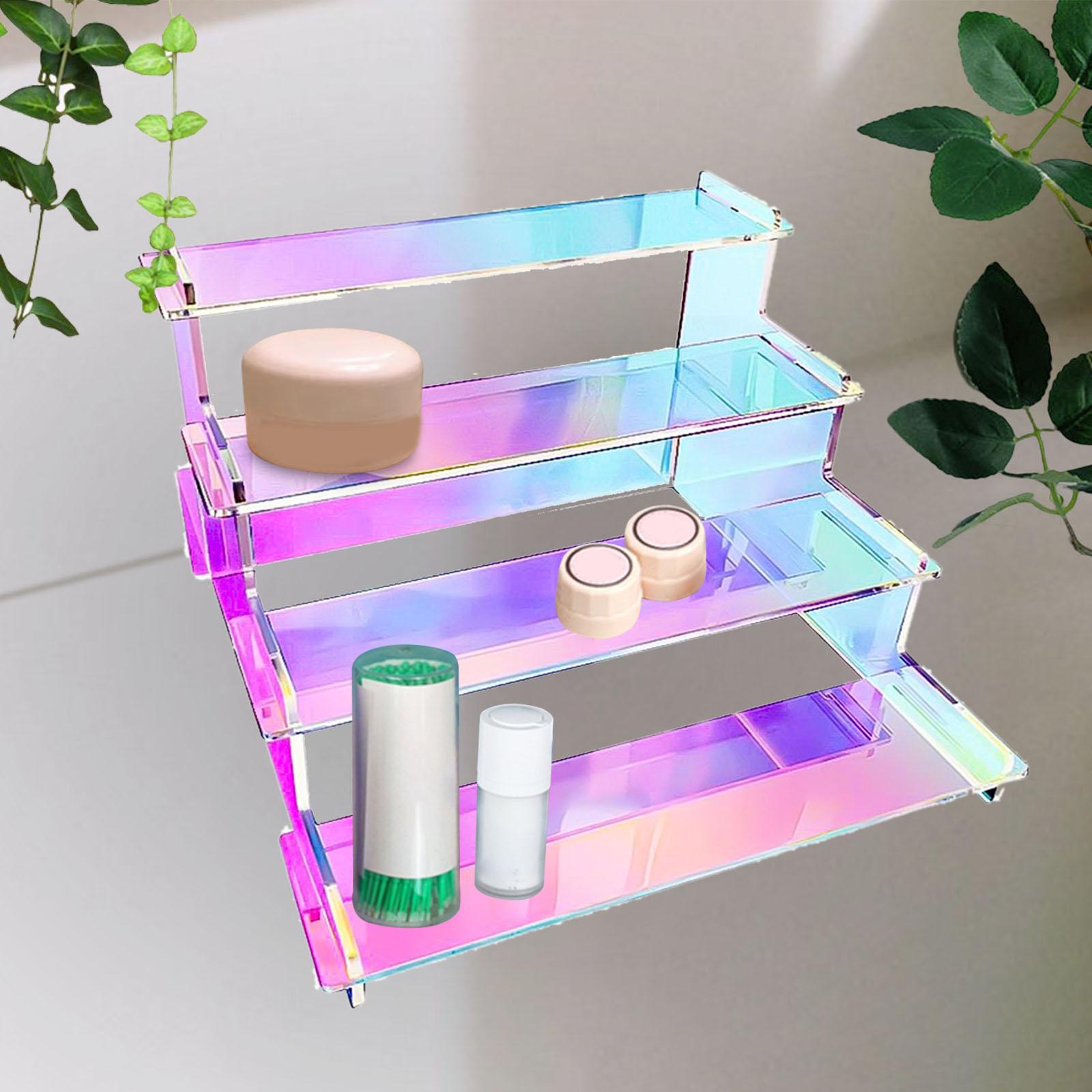 Acrylic Risers for Display Tiered Display Stand for Figurines Spices Glasses