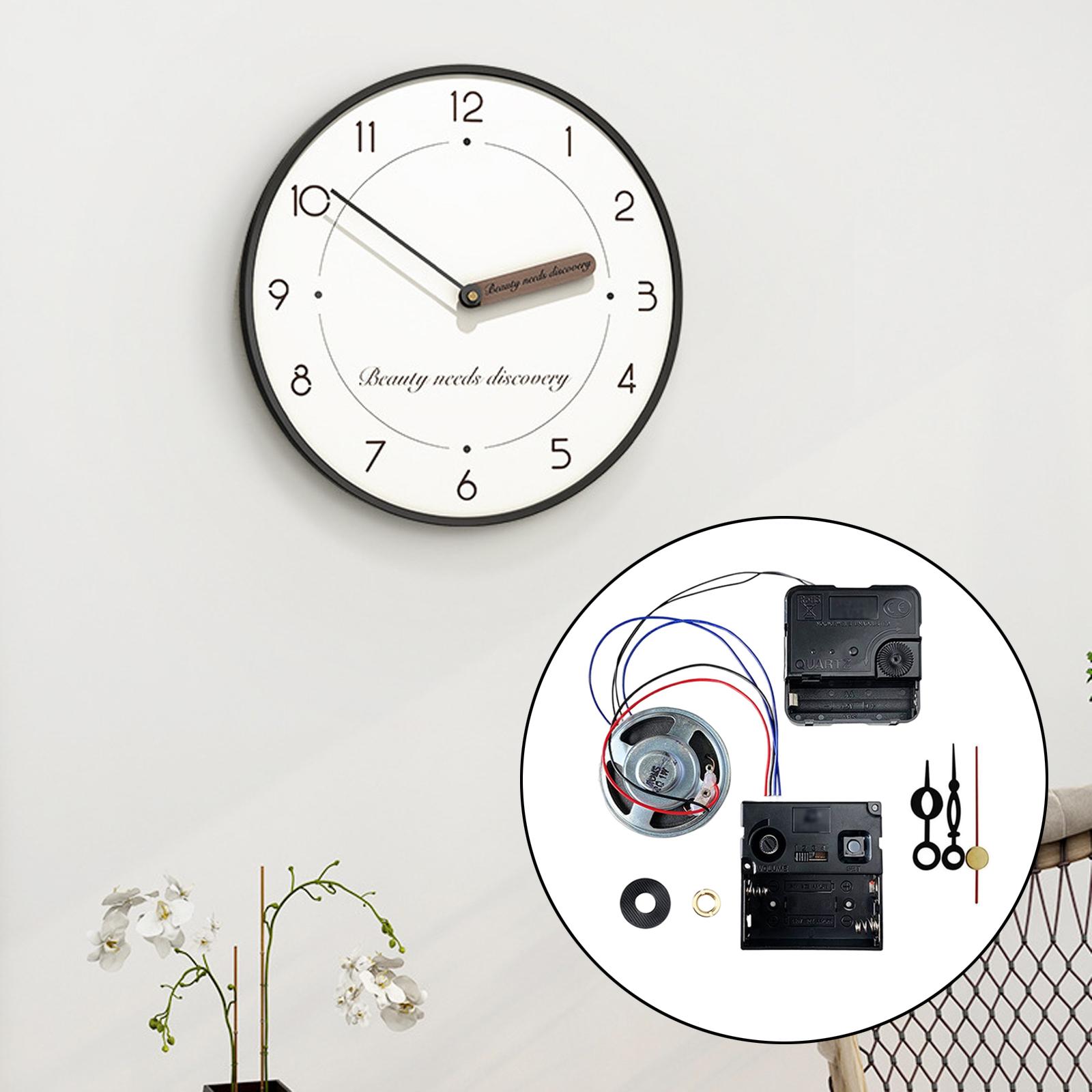 DIY Wall Clock Movement Mechanism DIY Clock Accessories with Music Chime Box Style D