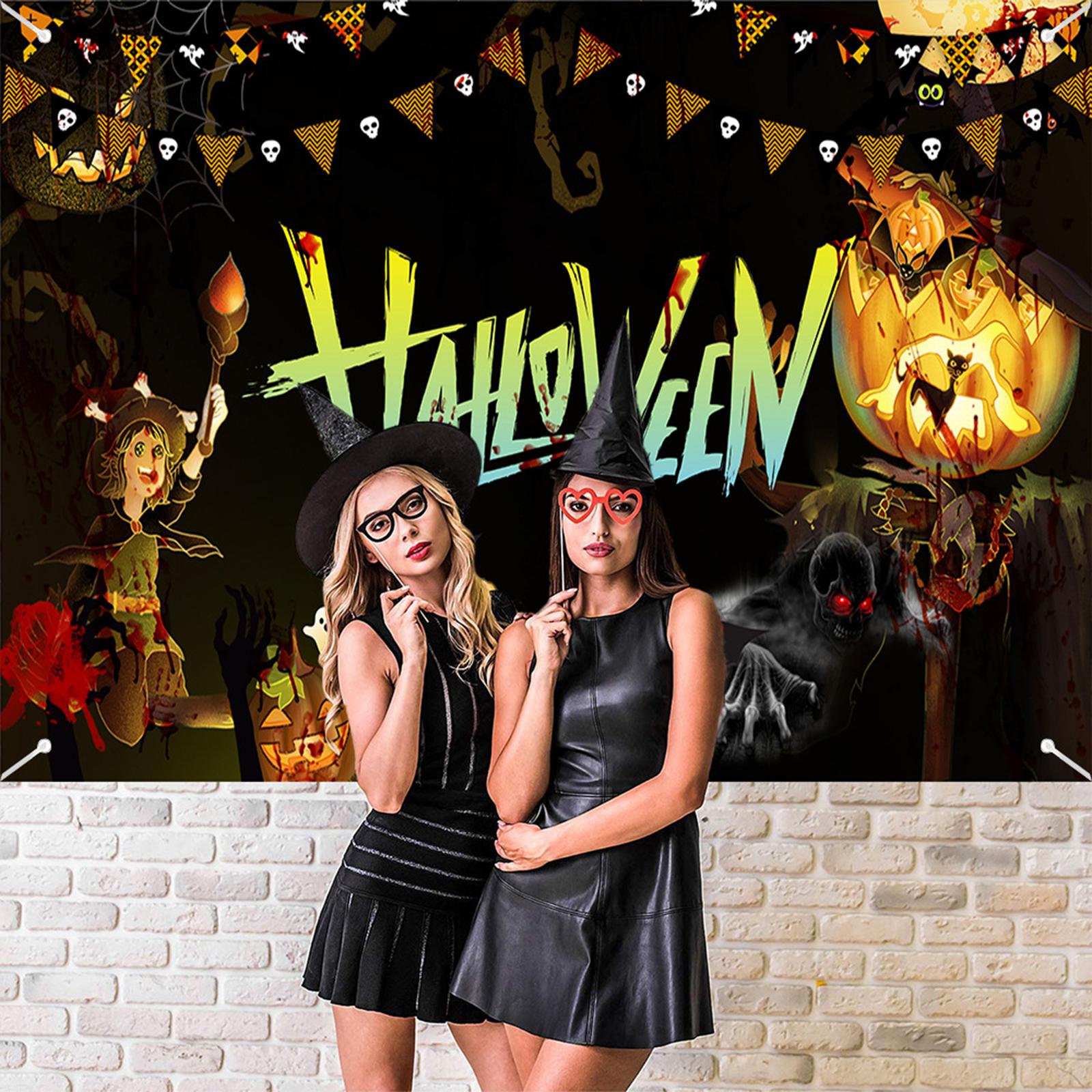 Halloween Photography Backdrop Photography Background for Home Outside Party 180cmx100cm