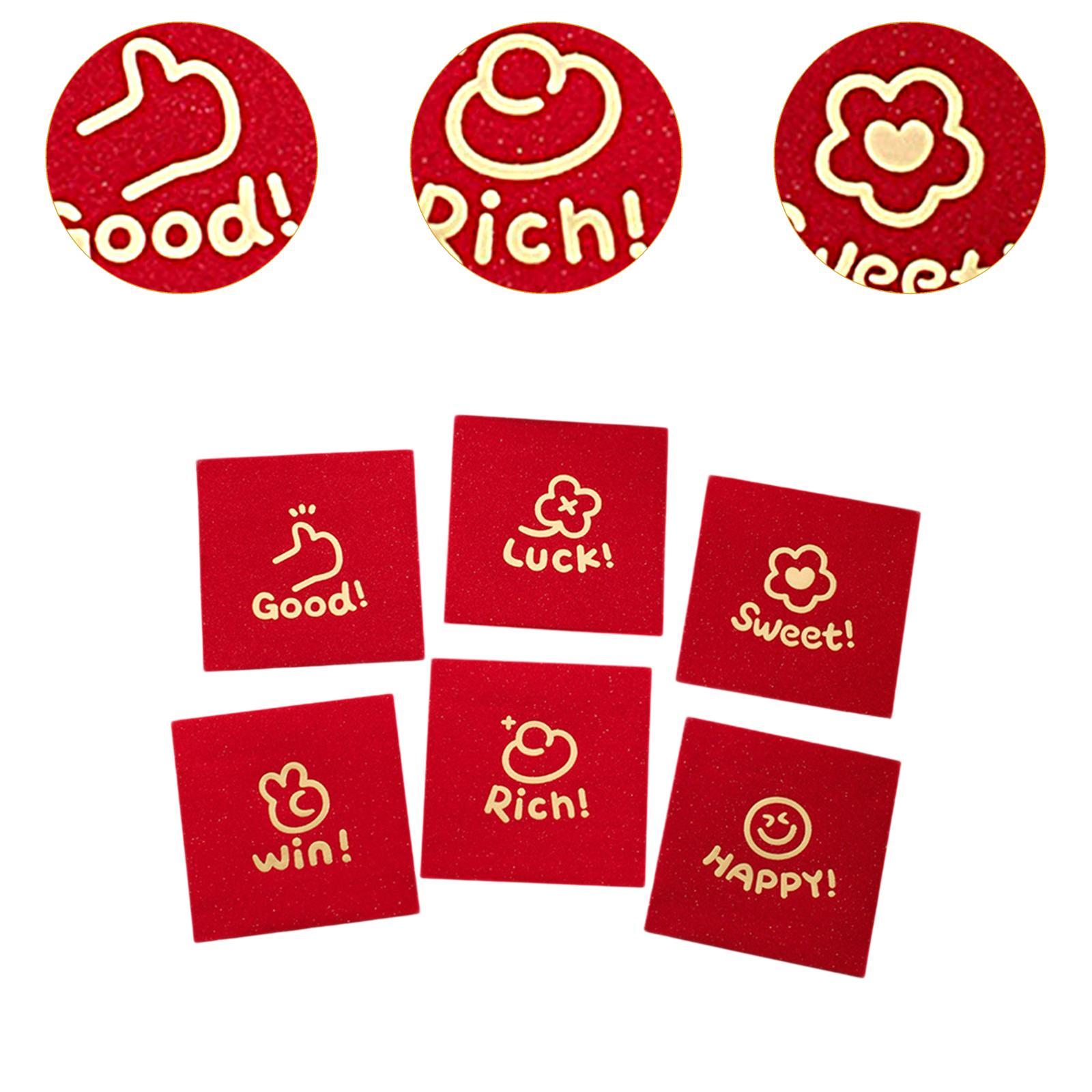 6 Pieces Spring Festival Red Envelopes for Party Lantern Festivals Birthdays