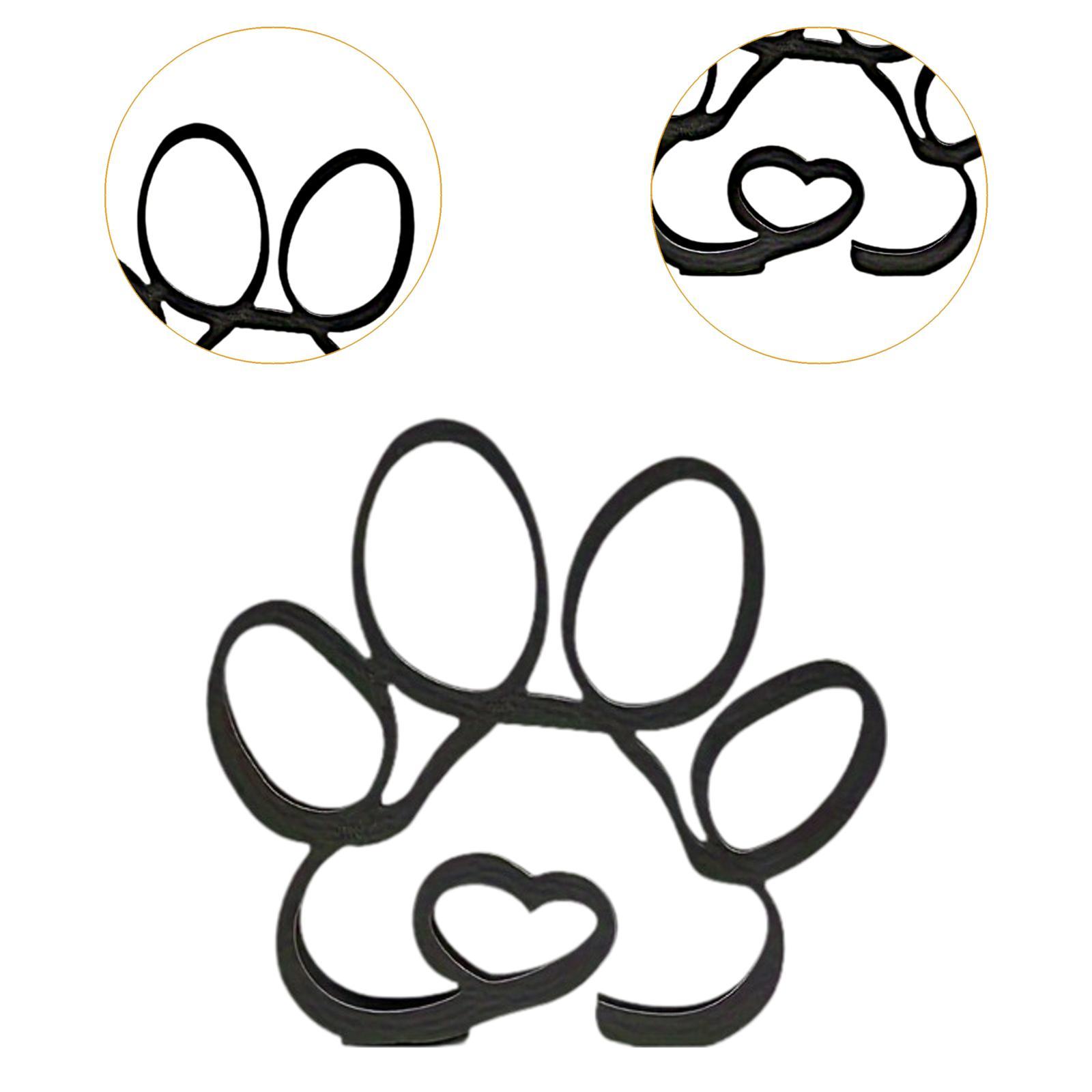 Metal Line Art Sculpture Table Centerpiece Cabinet Collectible Claw Figurine