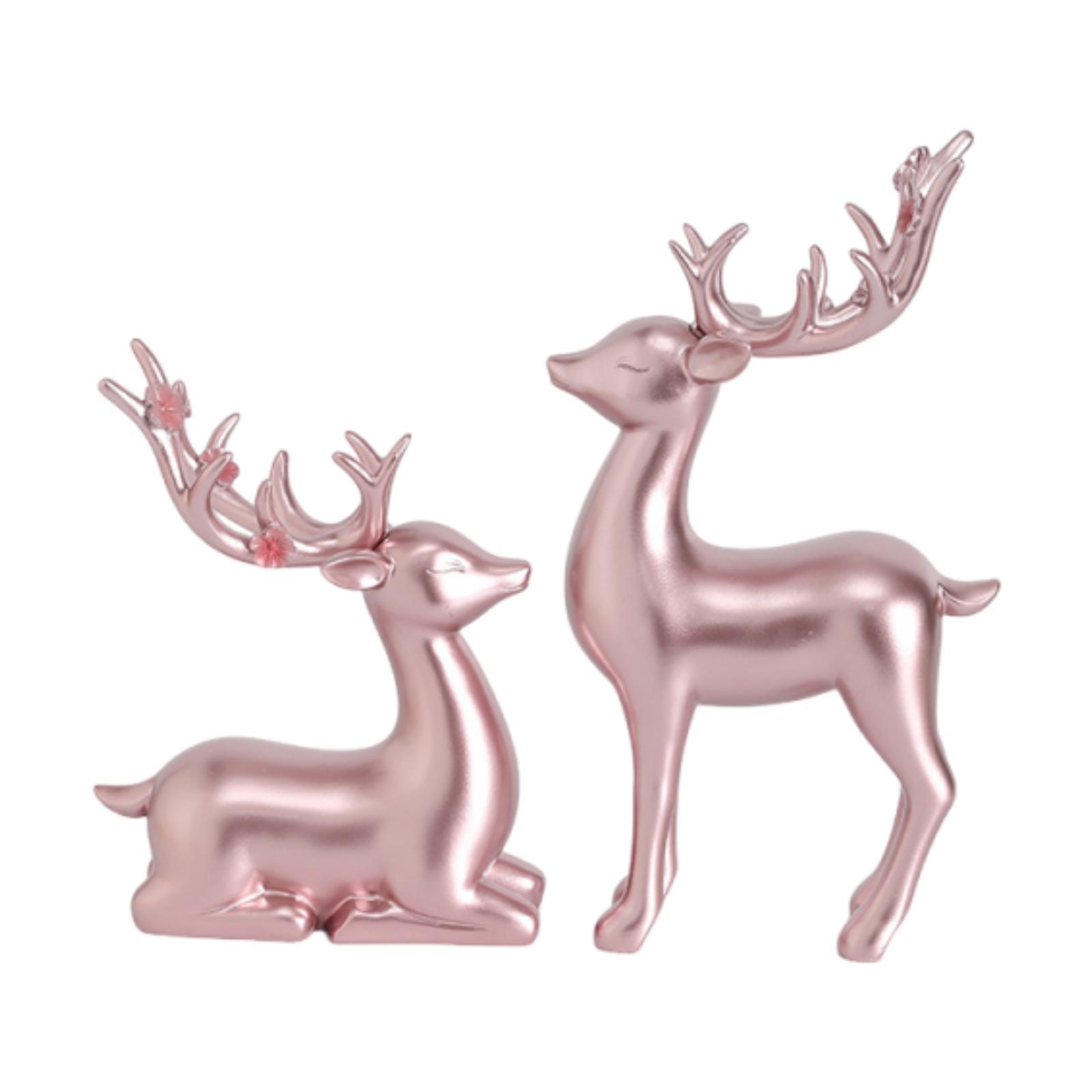 Reindeer Figurines Tabletop Ornaments